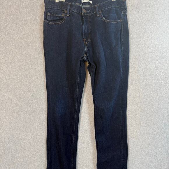 Vtg Y2K Abercrombie & Fitch Skinny Jean Size 33x34 Preppy Casual Actual 33x32.5 - Picture 3 of 16
